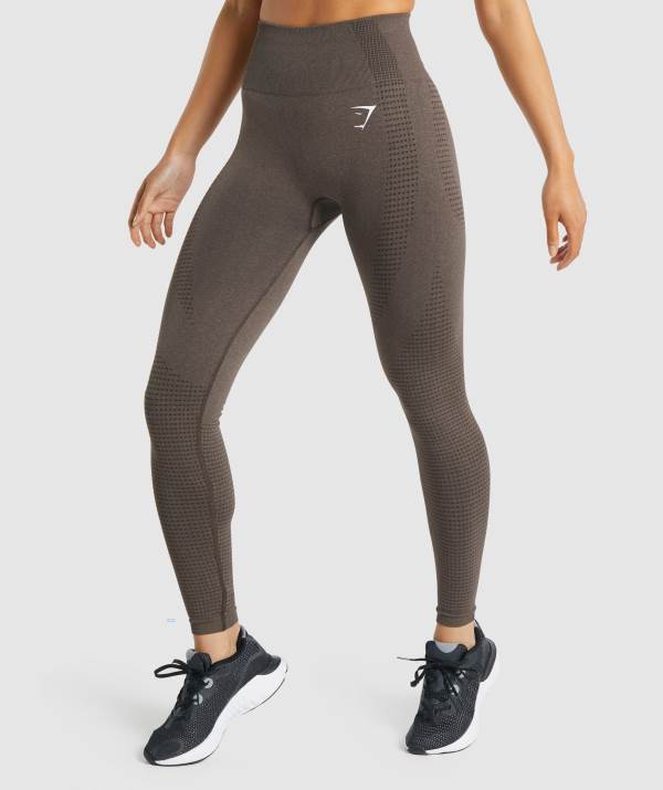 Damske Legíny Gymshark Vital Seamless 2.0 Hnede | TC5132847